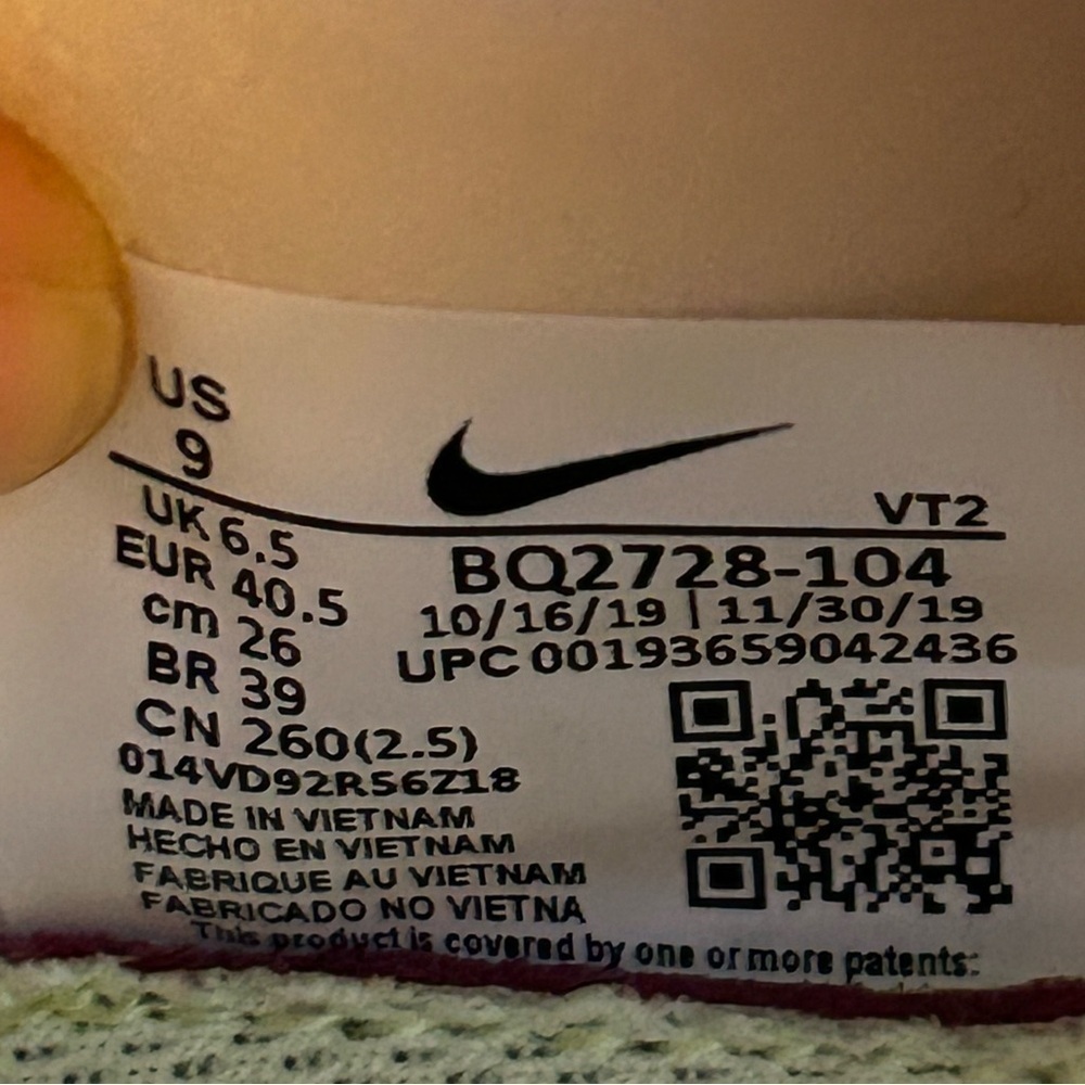 Nike React Element 55 Running Shoes, size 9 - Picture 11 of 12